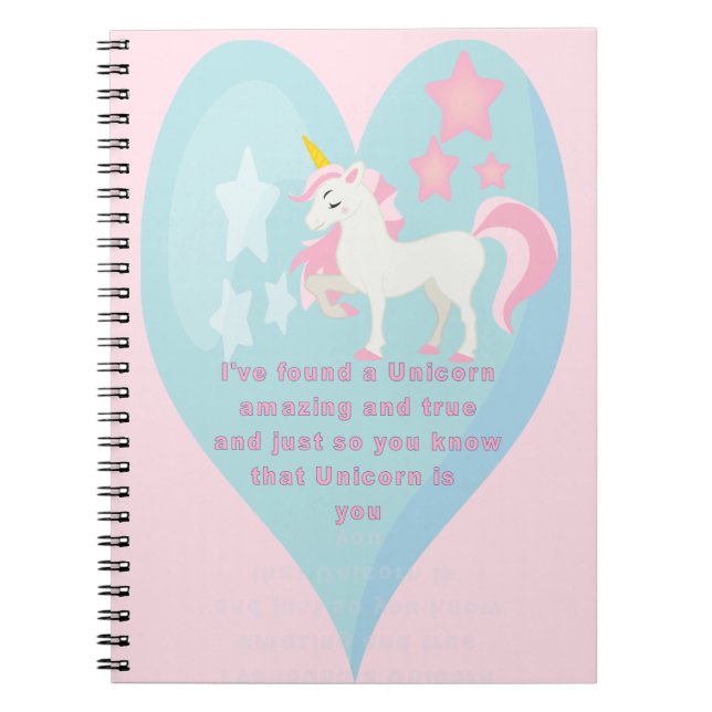 Carnet de licorne (Devant)