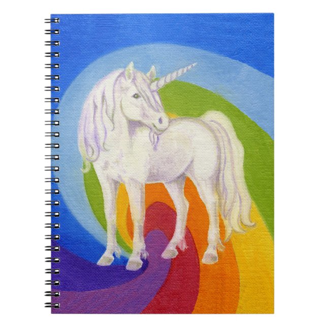 Carnet de licorne d'arc-en-ciel (Devant)