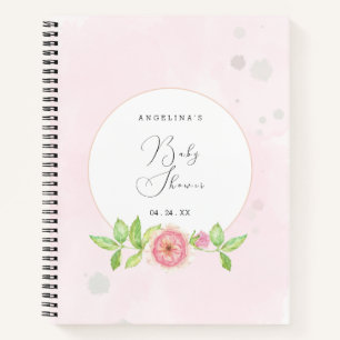 Carnet de liste de cadeaux pour Baby Shower rose r