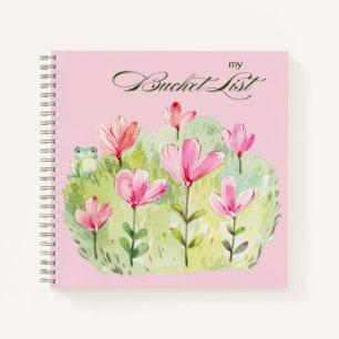 Carnet de liste des seaux Kaye et été