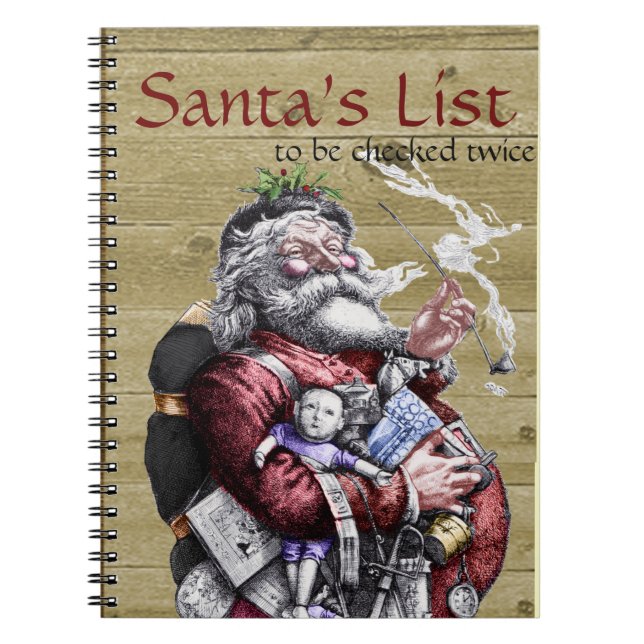 Carnet de liste père Noël (Devant)