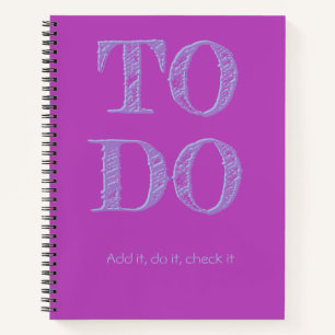 Carnet de liste Purple To Do