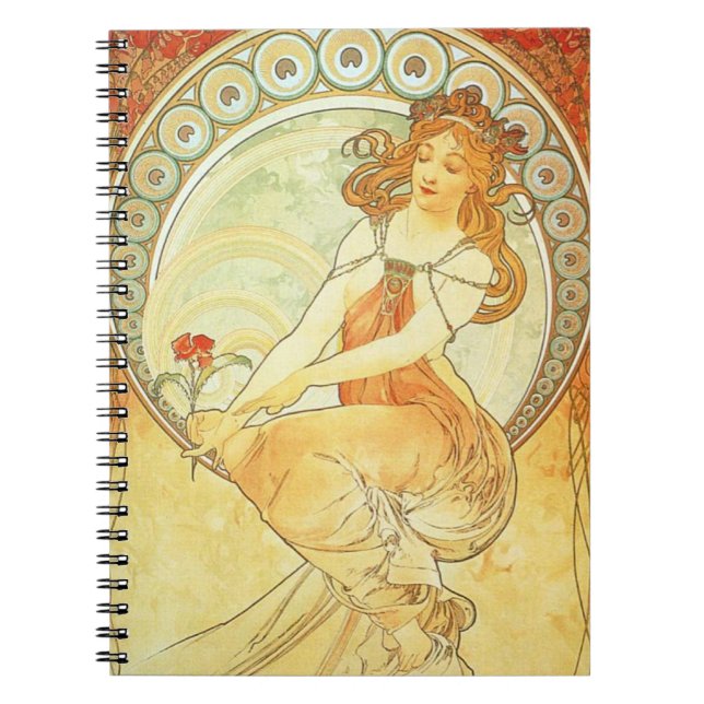 Carnet de lithographie de Nouveau Alphonse Mucha (Devant)