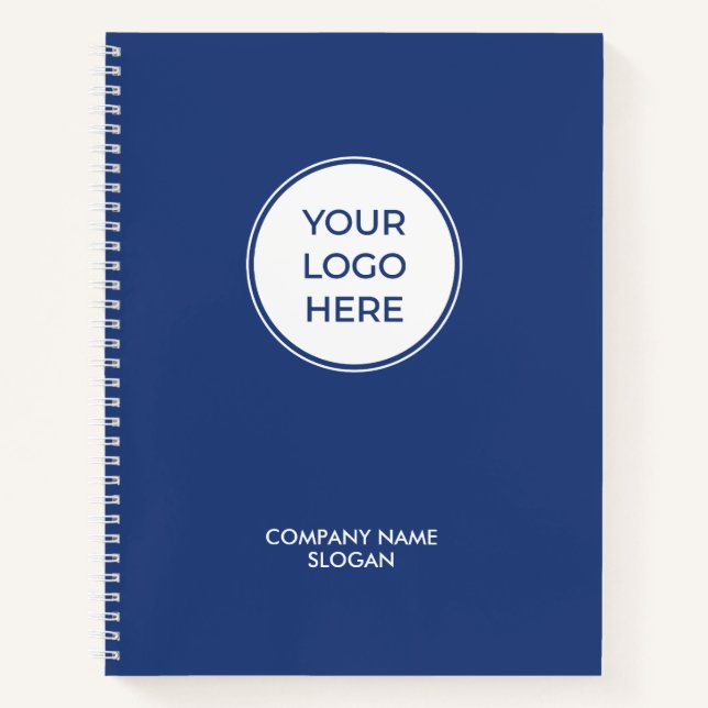 Carnet de logo simple Blue Business (Devant)