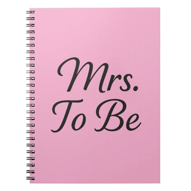 Carnet de mariage élégant - Design Mrs. To Be (Devant)