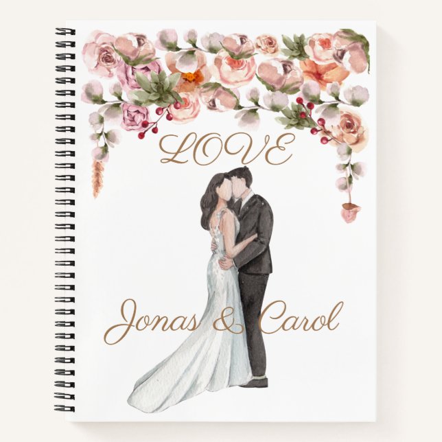 Carnet de mariage personnalisé Édition papier de c (Devant)