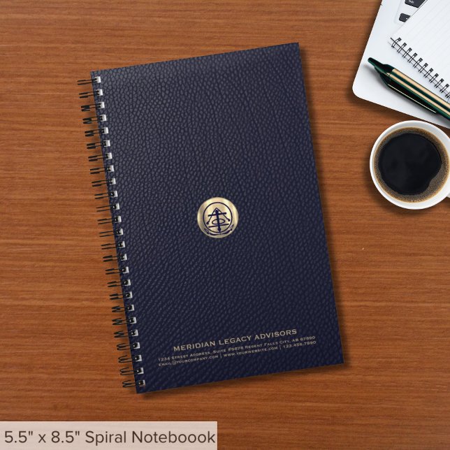 Carnet de marque avec logo 5,5 pouces x 8,5 pouces (Créateur téléchargé)