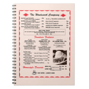 Carnet de menu de Woolworth