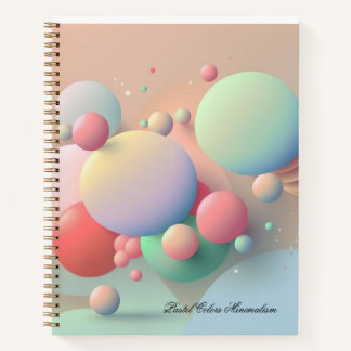 Carnet de minimalisme Pastel Colours