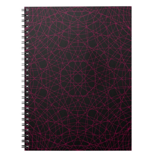 Carnet de Motif Web Neon Pink - Personnalisable (Devant)