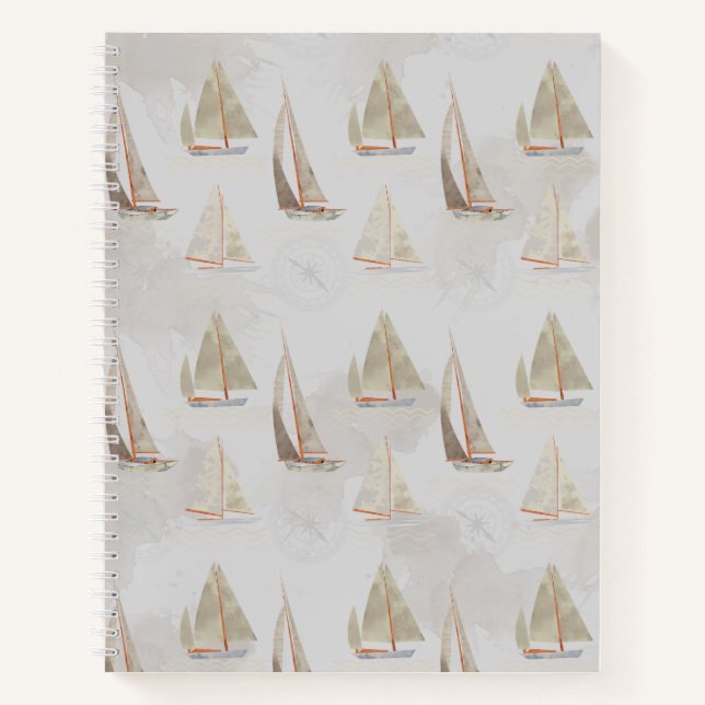 Carnet de navigation - Illustration nautique vinta (Devant)