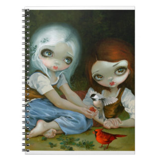 Carnet de "neige blanc et de rose de rouge"