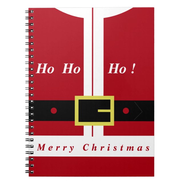 Carnet de Noël Cadeau Père Noël Amusant (Devant)