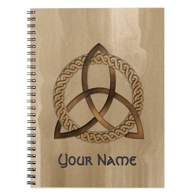 Carnet de noeud de trinité celtique personnalisabl (Devant)