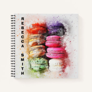 Carnet de nom de Macaron Abstrait moderne coloré