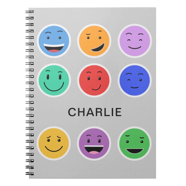 Carnet de nom personnalisé mignon (Devant)
