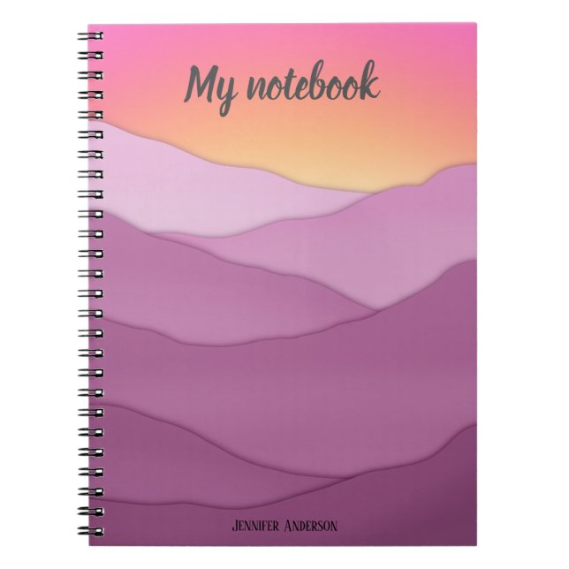 Carnet de nom personnalisé "Mon Carnet" (Devant)
