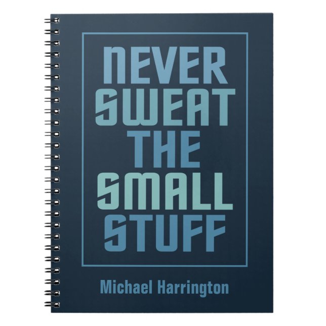 Carnet de nom personnalisé motivant (Devant)