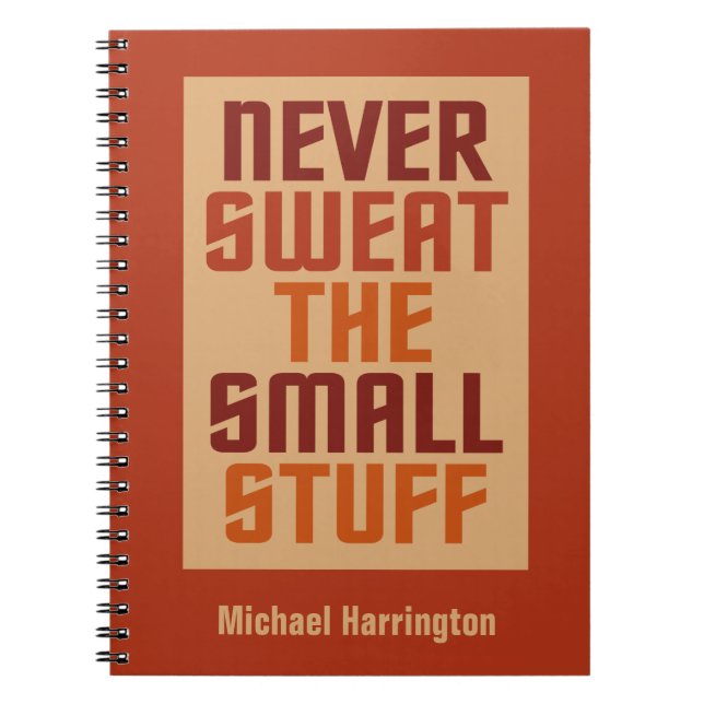 Carnet de nom personnalisé motivant (Devant)