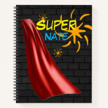 Carnet de nom personnalisé super-héros