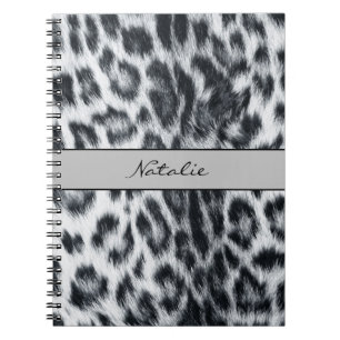 Carnet de notes à motif peau d'imprimé léopard