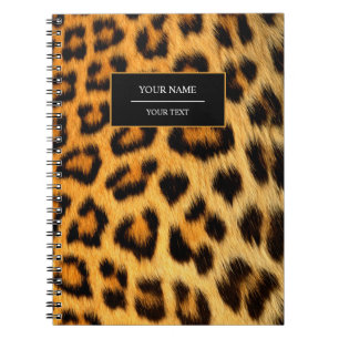 Carnet de notes à motif peau d'imprimé léopard