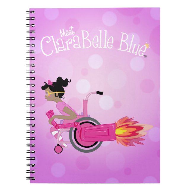 Carnet de notes à spirale bleu de ClaraBelle (Devant)