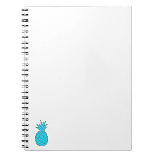 Carnet de notes à spirale d'ananas de diamant