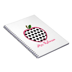 Carnet de notes à spirale d'Apple de point de