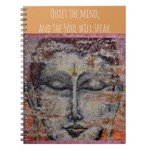 Carnet de notes à spirale d'art de Bouddha de