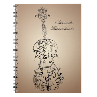 Carnet de notes à spirale de gribouillage de