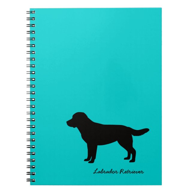 Carnet de notes à spirale de labrador retriever (Devant)