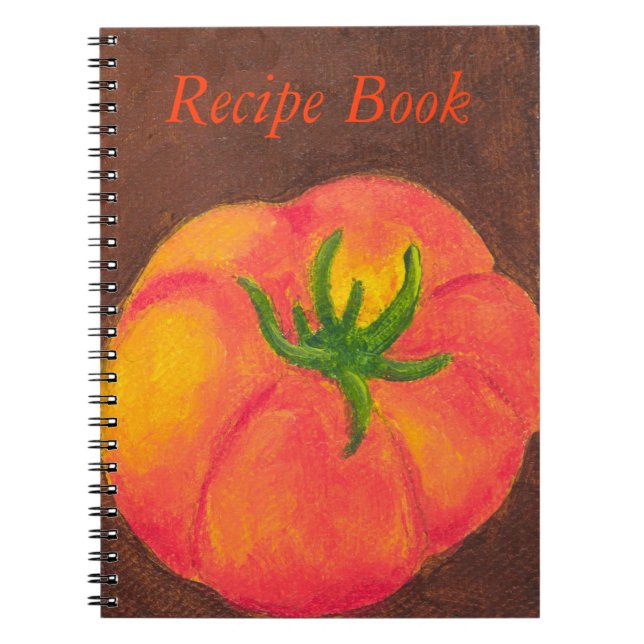 Carnet de notes à spirale de "livre de recette" de (Devant)