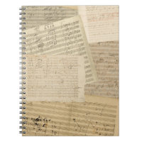 Carnet de notes à spirale de mélange de manuscrit