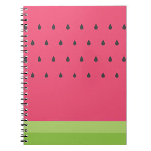 Carnet de notes à spirale de pastèque