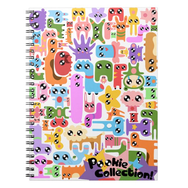 Carnet de notes à spirale de puzzle de Pookie (Devant)