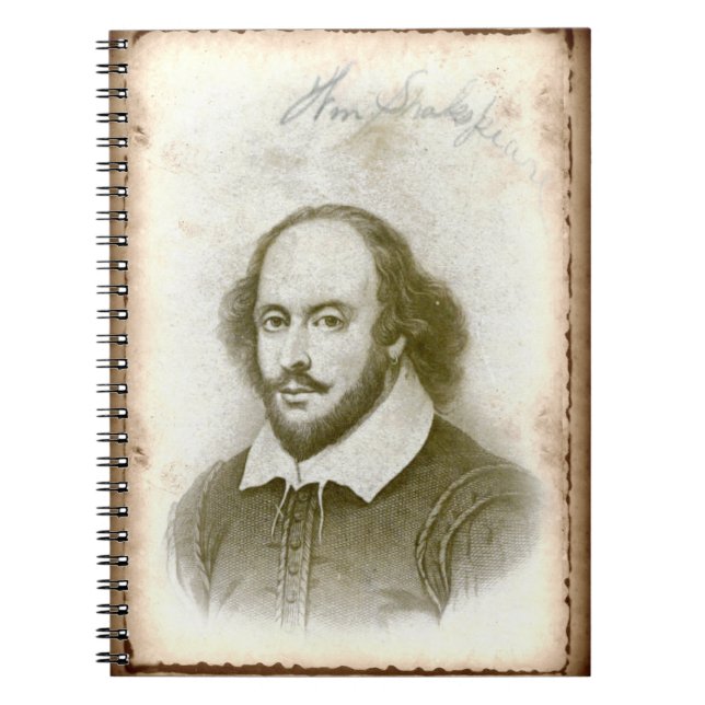 Carnet de notes à spirale de Shakespeare (Devant)