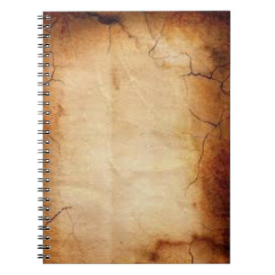 Carnet de notes à spirale de vieux sembler vintag
