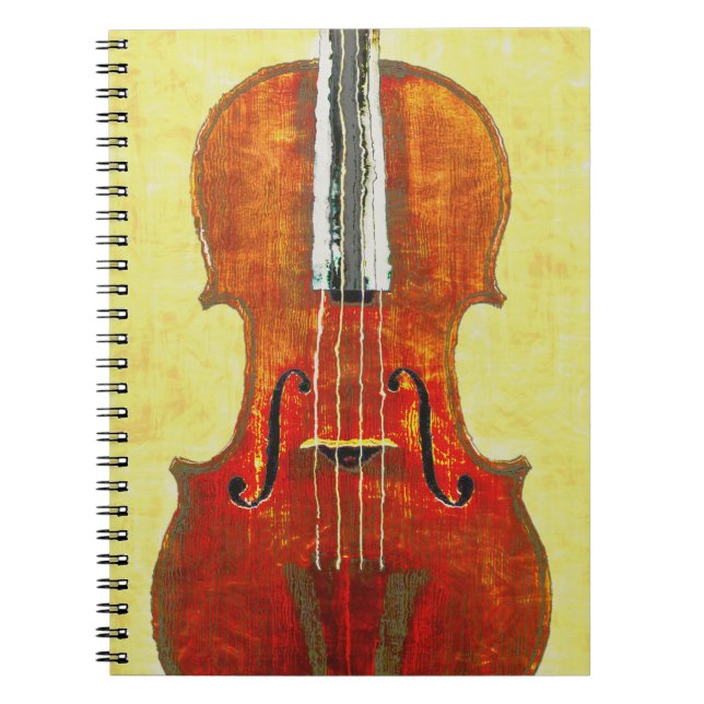 Carnet de notes à spirale de VIOLON (Devant)