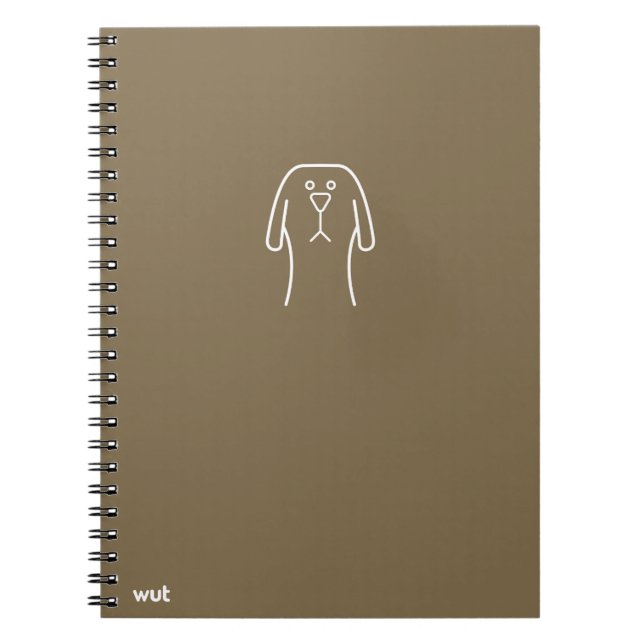 carnet de notes à spirale de wut.dog (Devant)