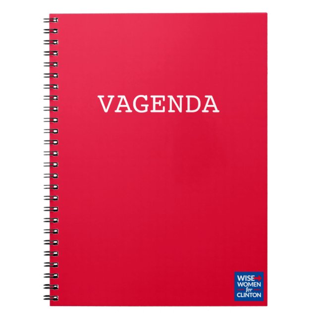 Carnet de notes à spirale de WWFC Vagenda (Devant)