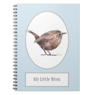 Carnet de notes à spirale d'oiseau de "mon petit