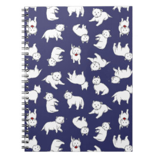 Carnet de notes à spirale espiègle de Westies
