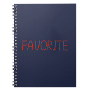 Carnet de notes à spirale préféré