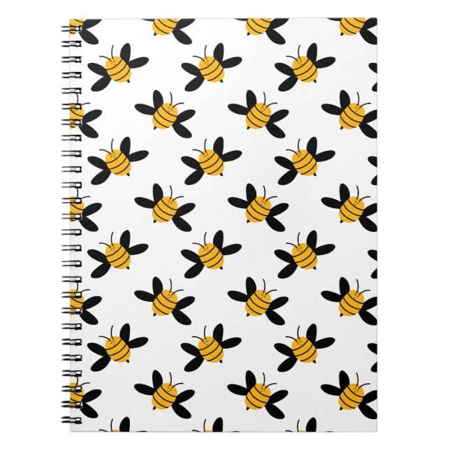 Carnet de notes Abeille | Motif de abeille à miel  (Devant)