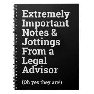 Carnet de notes amusant et important pour conseill