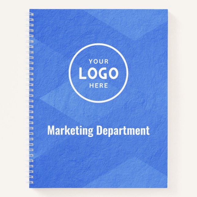 Carnet de notes avec logo d'entreprise moderne min (Devant)