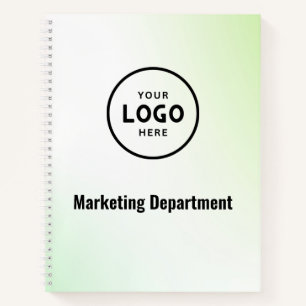 Carnet de notes avec logo d'entreprise moderne min