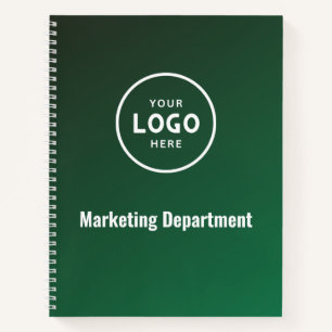 Carnet de notes avec logo d'entreprise moderne min