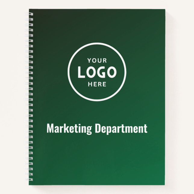 Carnet de notes avec logo d'entreprise moderne min (Devant)